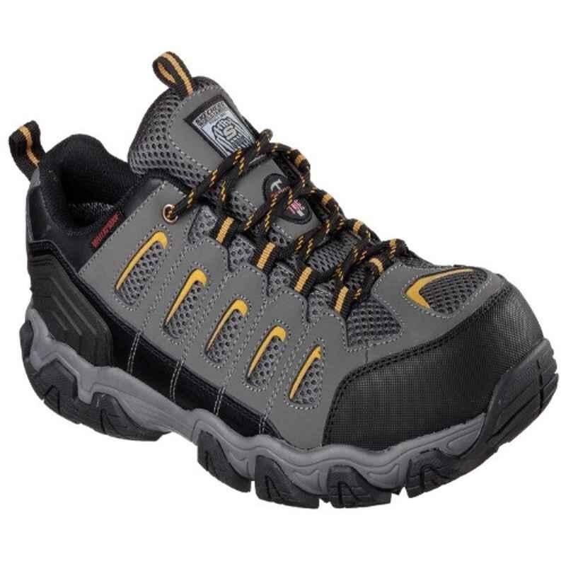 Buy Skechers Blais 77051 Synthetic Leather Steel Toe Dark Grey Work Safety  Shoes, Size: 11 Online At Best Price On Moglix
