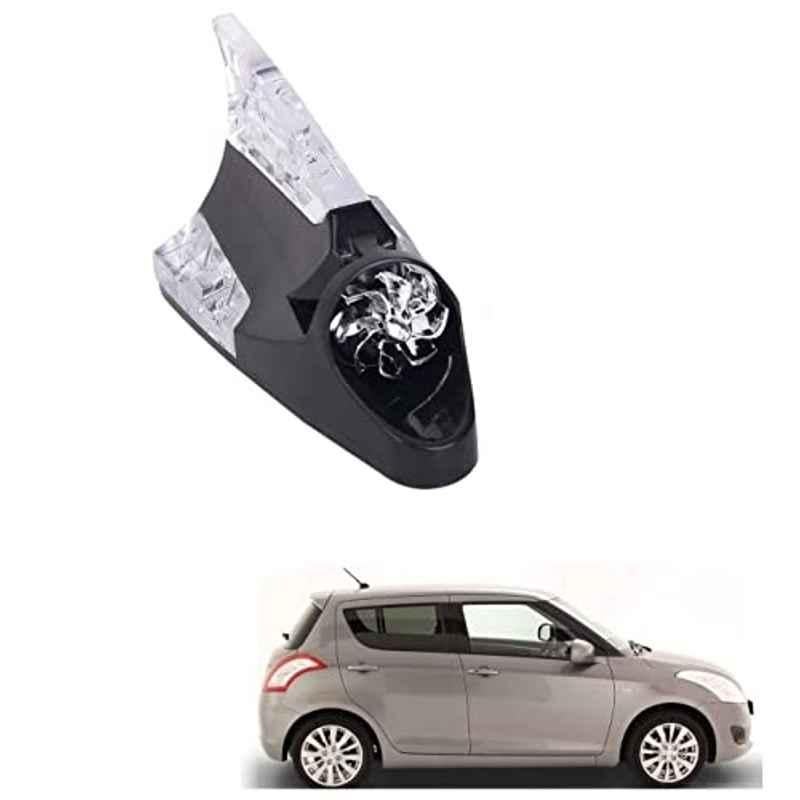 Kozdiko Black Auto Wind Power LED Light Shark Fin Antenna Flash Lamp for Maruti Suzuki Swift Type-2(2011_2017)