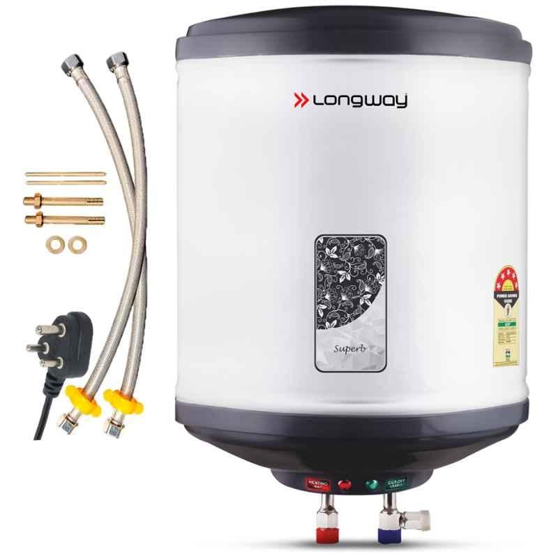 Longway 10L Grey Instant Water Geyser with Free Installation Kit, Superb