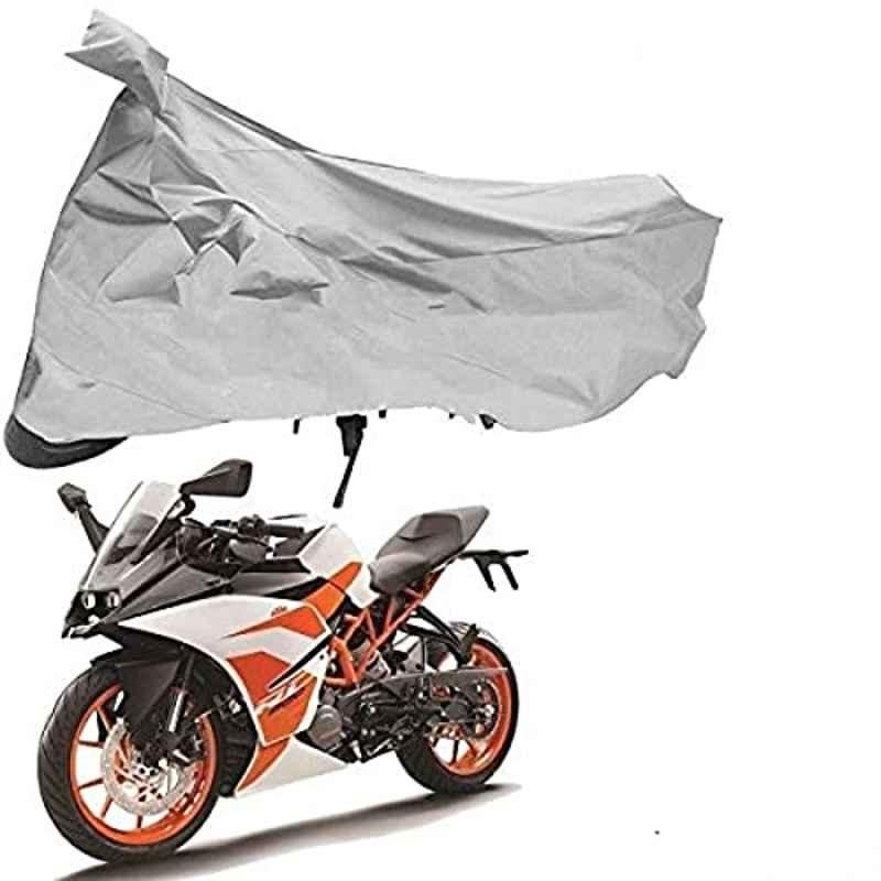 Riderscart Silver Universal Bike Cover with Storage Bag