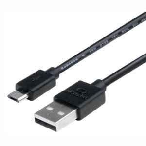 BBC Micro Bit 0.3m PVC USB 2.0 Black Type A to Micro Type B USB Cable, TIFCW0092