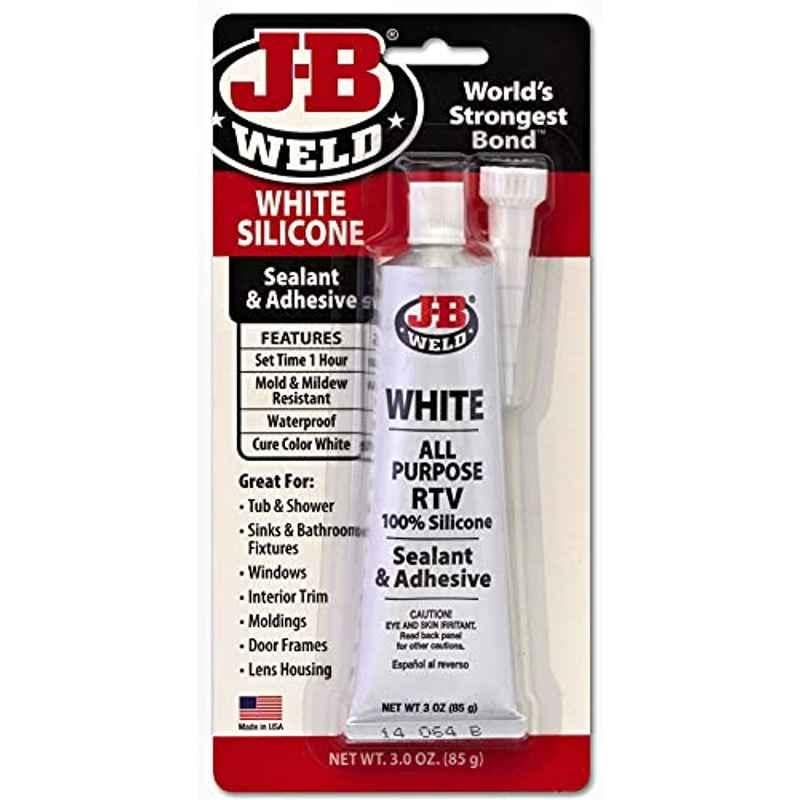 J-B Weld 90ml White RTV Silicone All-Purpose Sealant & Adhesive, 31312