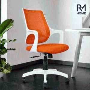 RM HOME Spinx Mesh Medium Back Orange Executive Chair