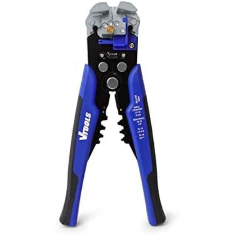 VTOOLS Alloy Steel 3-in-1 Self-Adjusting Wire Stripper Tool for 10-24 AWG Wire, VT2192