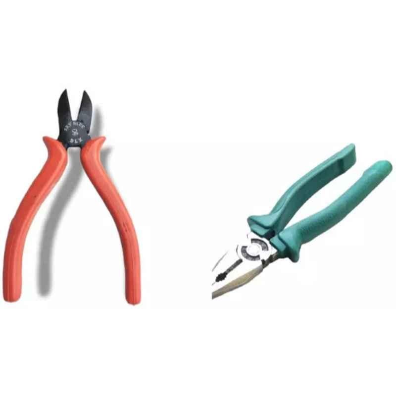 Sky Blue 2 Pcs 7.8 inch Lineman Plier Combo, SBE_PLIER_COMBO_MOD_00582