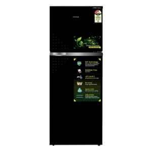 Croma 259L 3 Star Black Uniglass Frost Free Double Door Refrigerator with Multi Air Flow System, CRLR260FFD259606