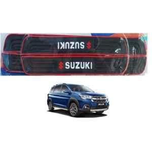 SureStrive 4 Pcs PVC & Rubber Black Car Door Sill Plate Set for Maruti Suzuki XL6 All Model