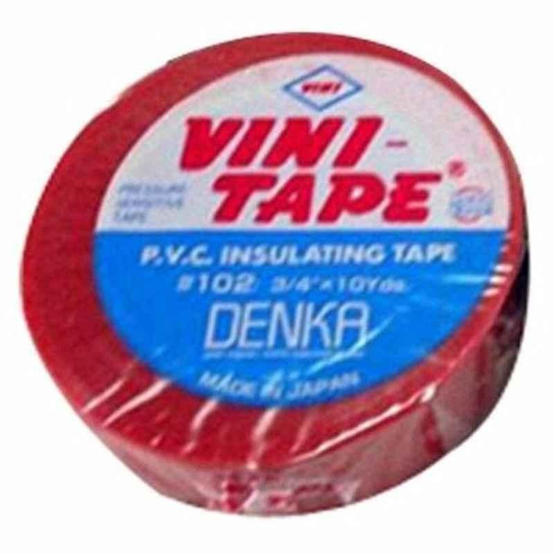 Vini Electrical Insulation Tape, 119920, 10 m, Red, PK10