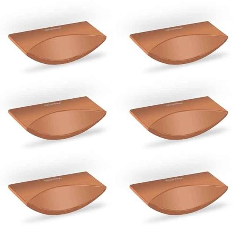 Plantex Knobs for Drawer/Rectangular Drawer Knob/Pull-Push Knobs for Kitchen/Bedroom Drawer (Pack of 6) Rose Gold