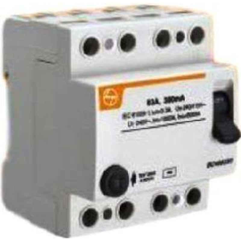 L&T BG410010 100 A 100 mA Residual Current Circuit Breaker