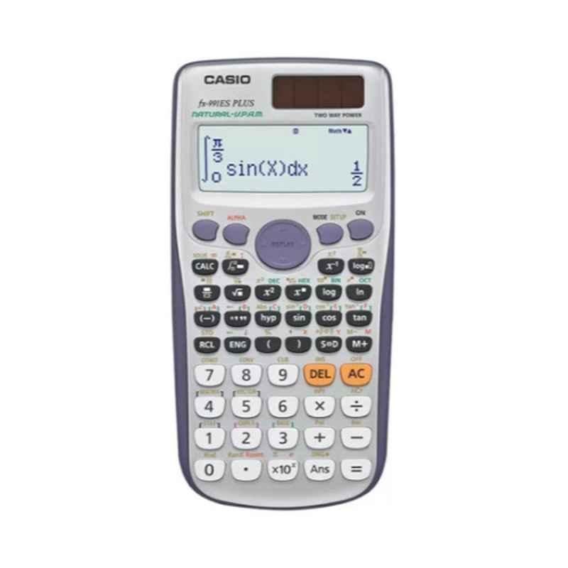 Casio FX-991ES Plus 162x80mm White & Grey 12 Digit Non Programmable Scientific Calculator
