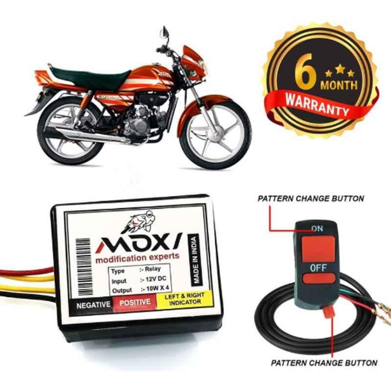 Buy Auto Pearl 12V Black Front Rear Flasher Indicator Light with