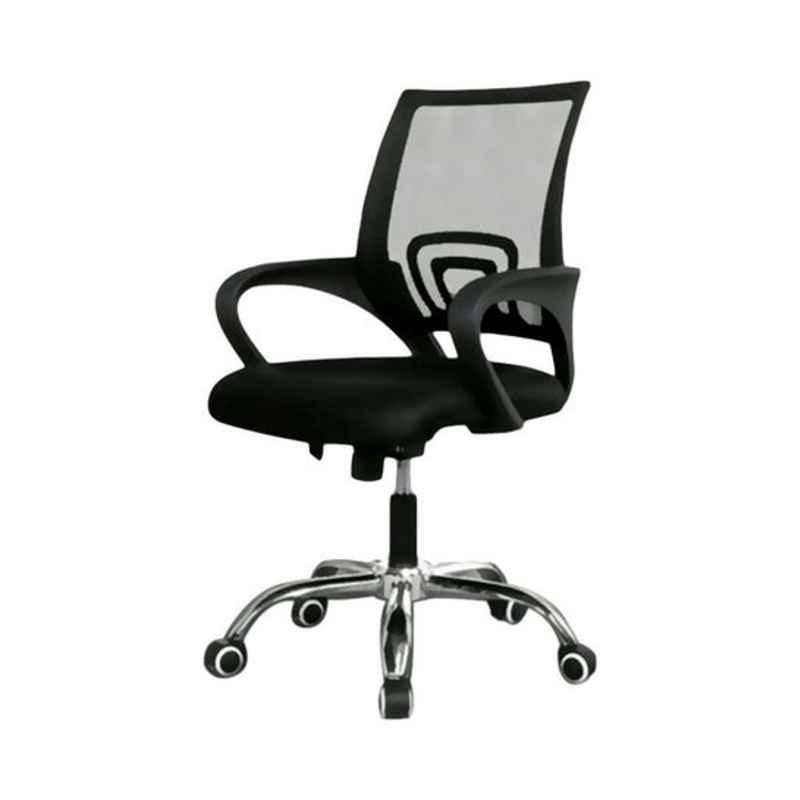 LW 25x53x55cm Black Adjustable Office Chair, 0PD6JN2X