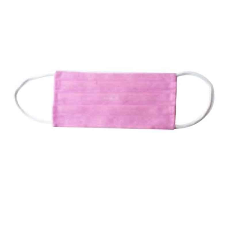 Ivillage Large Cotton Pink 2 Layer Washable Face Mask, Mask06L (Pack of 10)