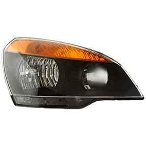 Uno Minda RHS Black Bezzel Hard Coated Lens Headlight with Wire for TATA Indigo CS, HL-55007CY