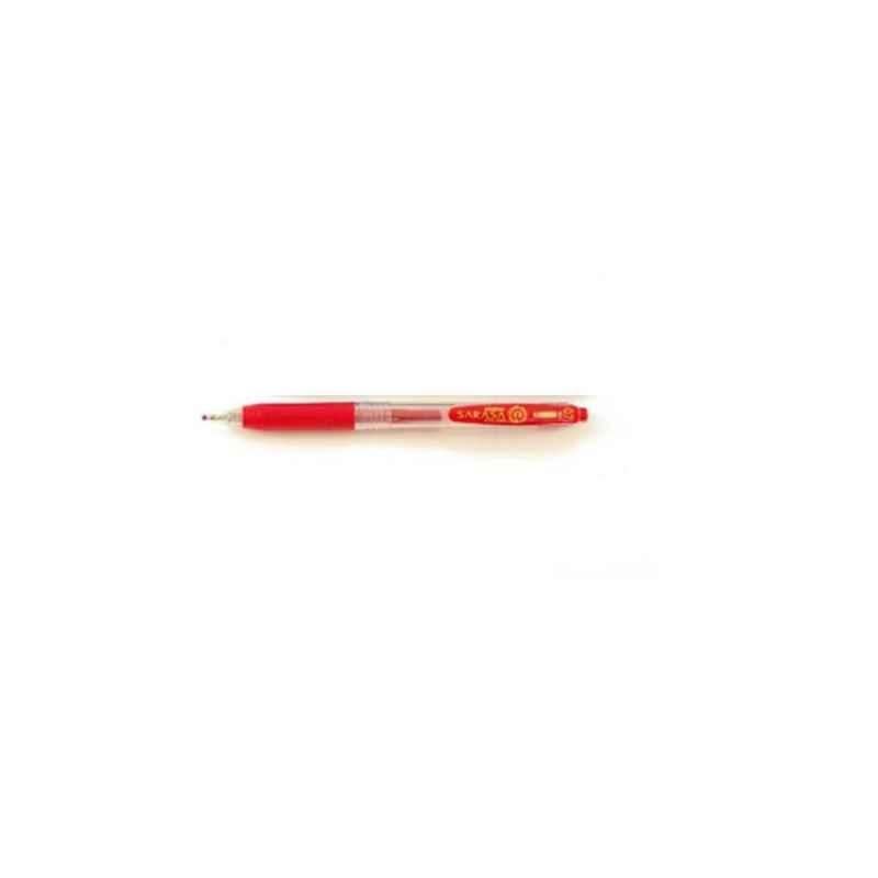 Zebra 0.7mm Red Sarasa Clip Gel Ink Rollerball Pen, NDS-145 (Pack of 12)