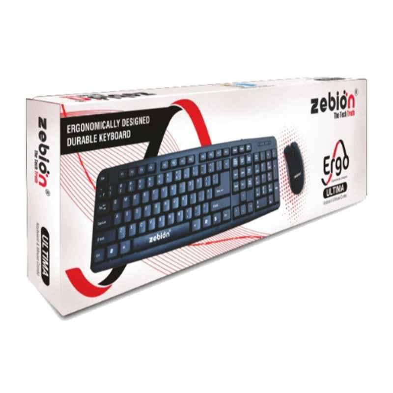 Zebion Ultima Red USB Wired Mouse & Keyboard Combo with 1 Year Warrenty