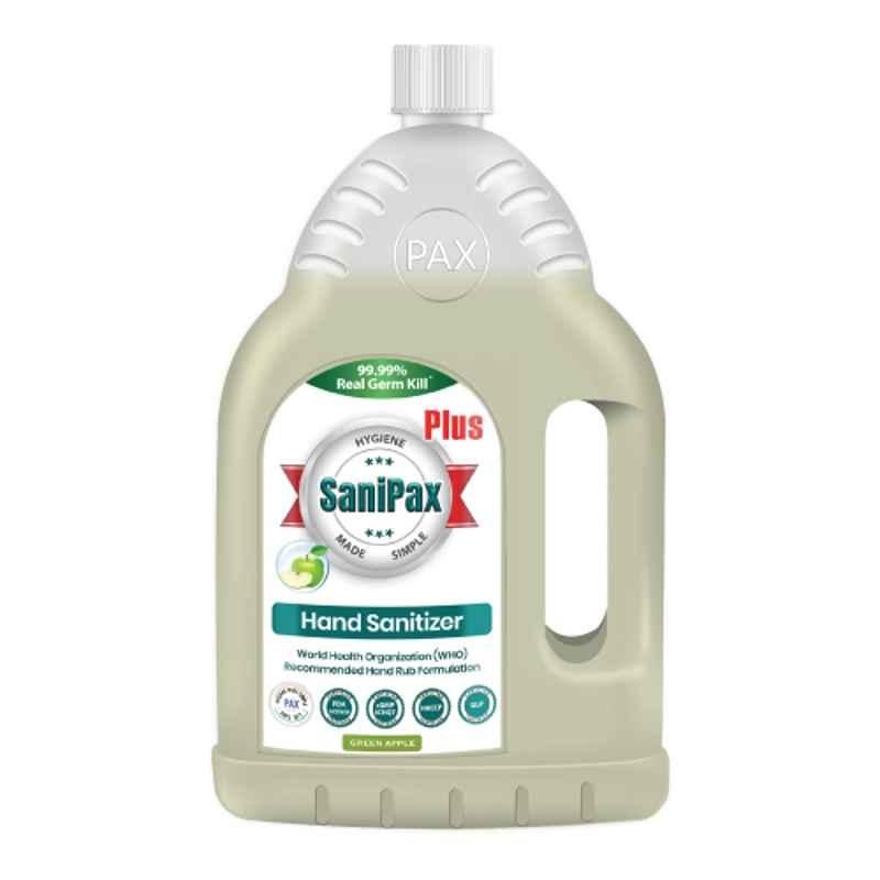 SaniPax Plus 2L Green Apple 75% Iso Propyl Alcohol Based Hand Sanitizer