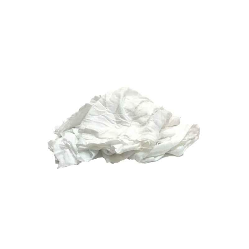 Olympia 10kg Fresh T-Shirt Material Compressed Packing Pure White Cotton Rag, SW1