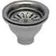 Renvox 24x18x9 inch Glossy Silver Stainless Steel Bowl Kitchen Sink with Stainless Steel & PVC Coupling