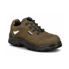 Coffer Safety Genuine Leather Olive Steel Toe Mens Safety Shoes, 1336, Size: 6