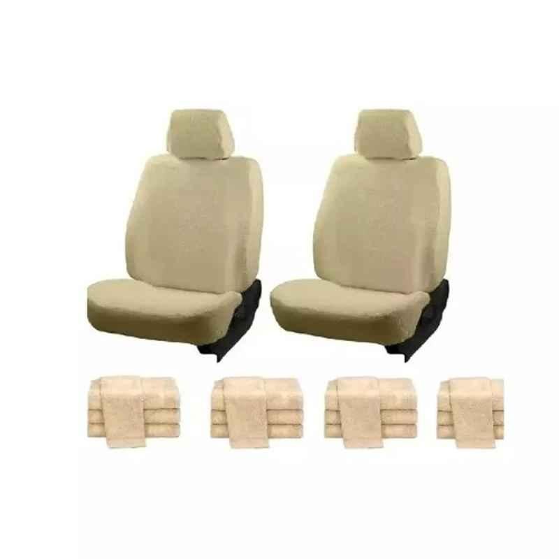 Oscar Beige Aut-Sn-4265 Towel 1 Pcs\\Set Tata Safari Car Seat Cover
