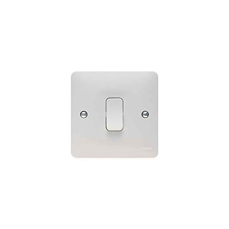 Hager 20A Polycarbonate White Intermediate Switch, WMPS16
