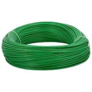 Olive Premium 1 Sqmm 90m Green PVC Insulated Multistrand Single Core Flexible Wire, OP03