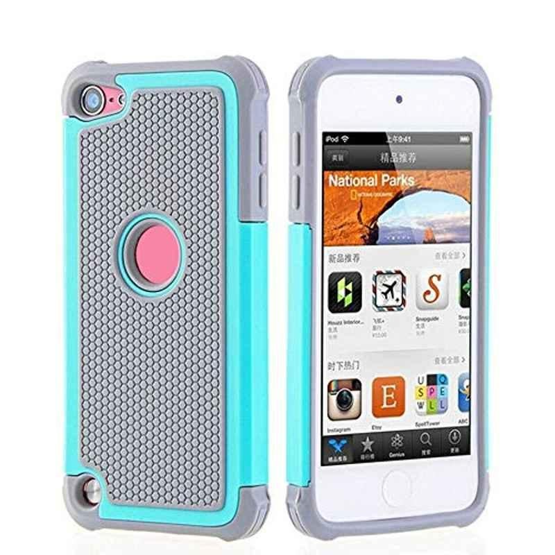 Rubik Rubber Cyan Case Cover for Apple iPod