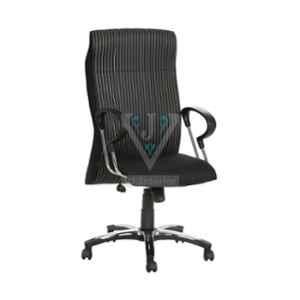 VJ Interior Black Raya Hb Fabric Executive Chair, VJ-558