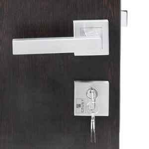 Handle Waala Rose LB-201 60mm Stainless Steel Silver Both Side Key Mortise Door Lock Set