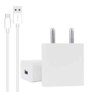 Portronics Adapto 442 White 2A Charger with Single USB Port, POR-442 (Pack of 5)