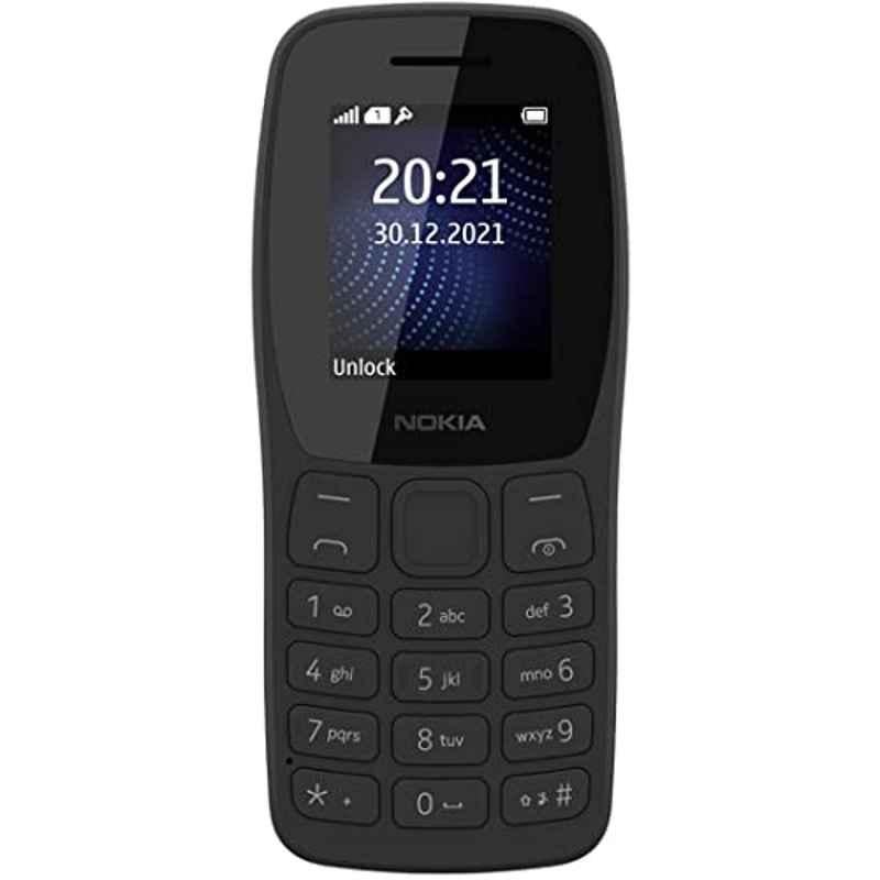Nokia 105 Classic 1.77 inch Charcoal 2G Single Sim Keypad Feature Phone with Built-in UPI Payments, SS_1423