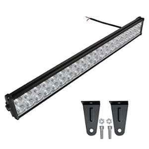 AllExtreme Exf40L1 40 Led Fog Light 20 inch Flood Led Work Double Row White Light Waterproof Driving Lamp Universal For Car Motorcycle Bike (120W)