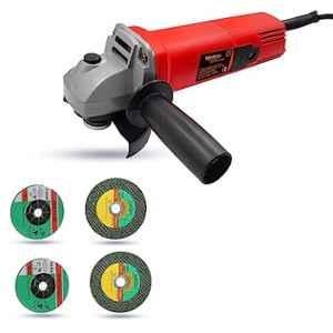 Walkers 800W 4 inch Angle Grinder with 2 Pcs Metal Wheel & 2 Pcs Grinding Wheel, WKCB408