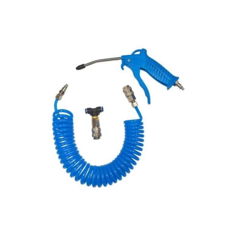 Hukums 10 kg/cm² Professional Air Dust Cleaning Blow Gun with 5m PU Spring Coiled Hose