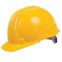Swati SW-021 Polypropylene Yellow Safety Helmet, Size: Free