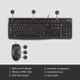 Logitech MK120 USB Combo of Desktop Keyboard & Mouse