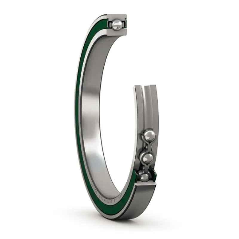 SKF 61816-2RZ Steel Deep Groove Ball Bearing with Seal, 80x100x10 mm