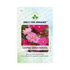 Only For Organic 50g Cosmos Sensation Mix Flower Seeds, OFOPPCSM0020