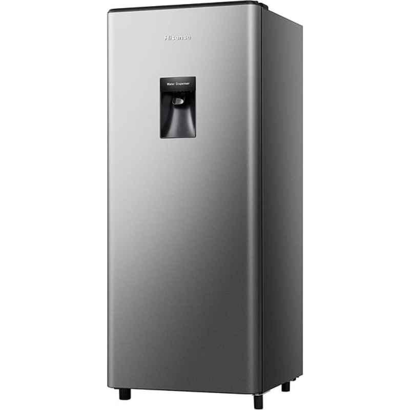 Hisense RR233N4WSU 233L Compact Silver Single Door Refrigerator with Water Dispenser