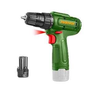 Jadever 12V 1.5Ah 20Nm Cordless Drill Driver, JDCDS518
