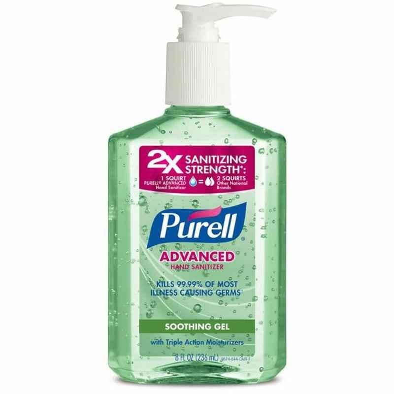 Purell Advanced Soothing Gel Hand Sanitizer With Aloe and Vitamin E, 3016-12, 236ml