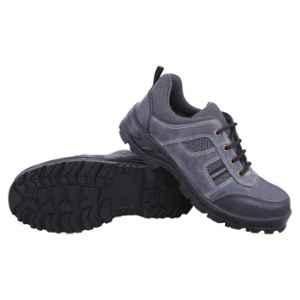 Galista Marvel Leather Steel Toe Grey Safety Shoes, Size: 6