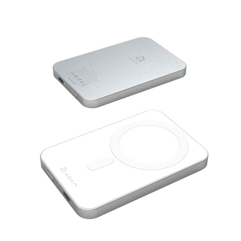 Adam Elements Gravity C1 5000mAh White Magnetic Wireless Power bank, APBADGVC1WH1