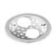 Sanjay Chilly PS-RDG-115 4.5 inch Stainless Steel 304 Chrome Finish Round Grating with Double Hole, SC99000583