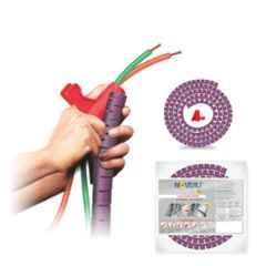 Noveau Safe-T-1ST 40mm 1.5mm Virgin HDPE Metallic Violet Cable Zipper, NSFZ40MV0105