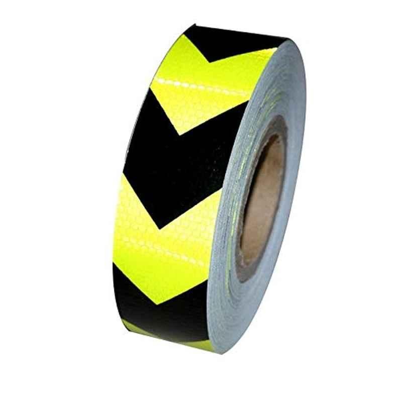 Vehicle Night Reflective Safety Warning Tape Sticker In Green Black Arrow Reflection For Car Truck And Bus