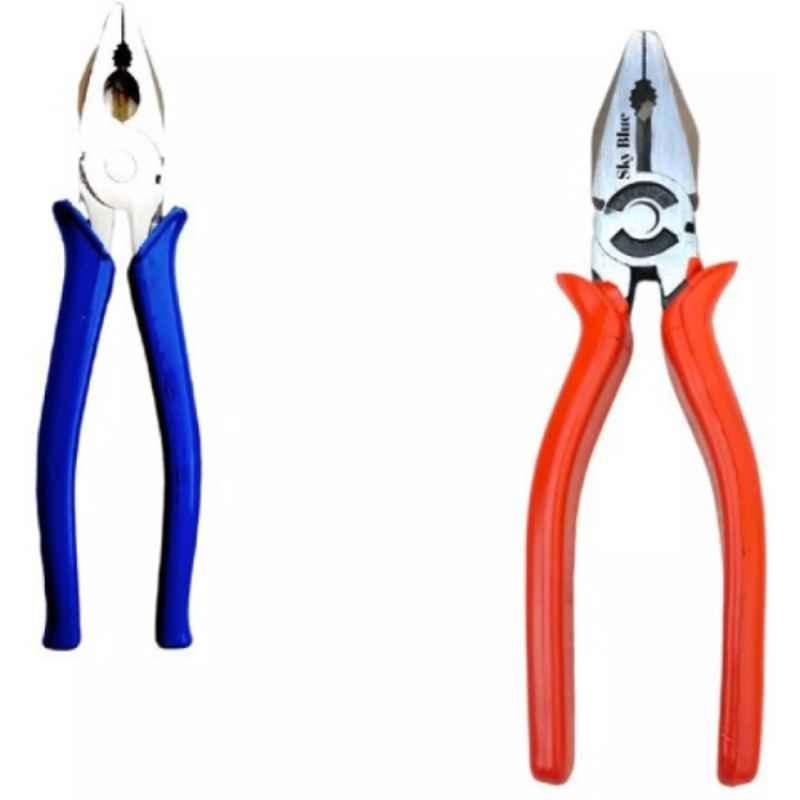 Sky Blue 2 Pcs 7.8 inch Lineman Plier Combo, SBE_PLIER_COMBO_MOD_00141