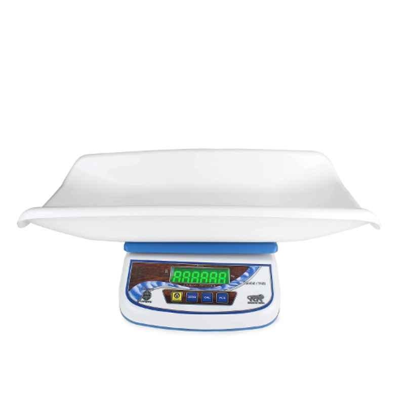 MCP Virgo 30kg Glass White Digital Baby Weighing Scale With Tray